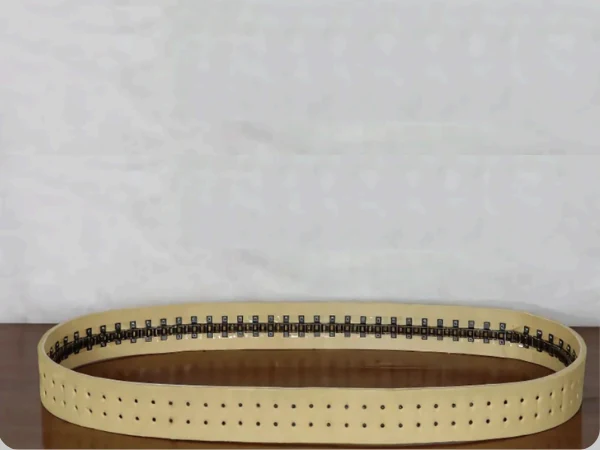 PVC seamless timing belt tooth profile for aluminium extrusion conveyor